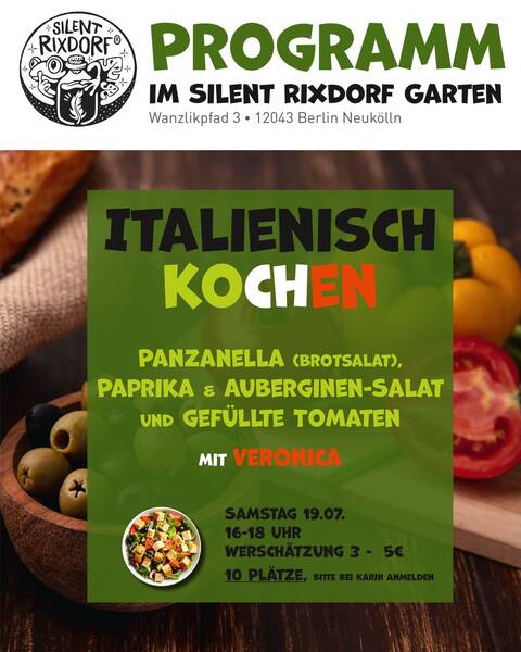 Italienisch kochen unter freiem Himmel – ein kulinarischer Workshop