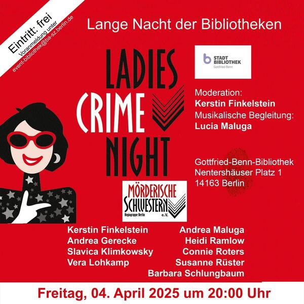 Ladies Crime Night mit den Berliner "Mörderischen Schwestern": Wir lieben Krimis!