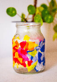  Workshop I Bunte Windlichter basteln