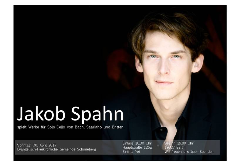 Cello-Solo-Konzert Jakob Spahn