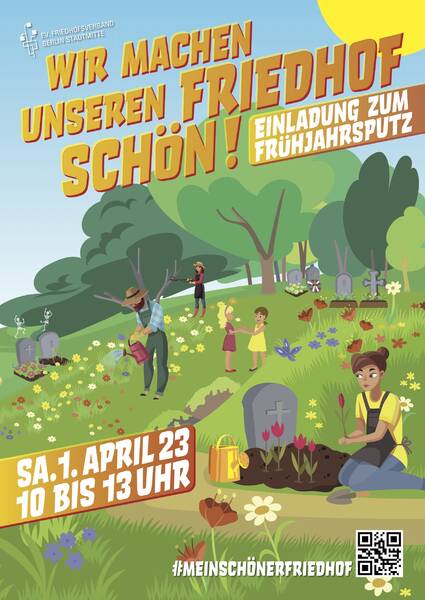 Wir machen unseren Friedhof schön! - Frühjahrsputz auf dem Friedhof Georgen-Parochial I