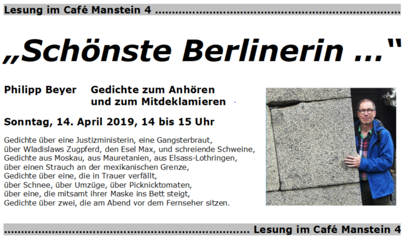 „Schönste Berlinerin …“  Gedichte zum Anhören und Mitdeklamieren