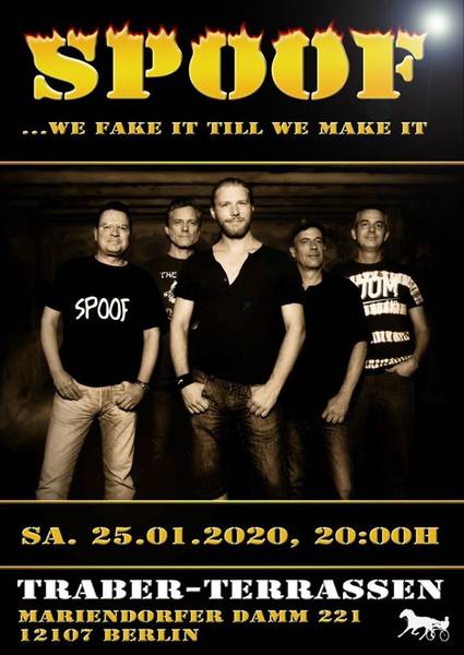 Spoof - feinster Cover Rock in den Traber - Terrassen