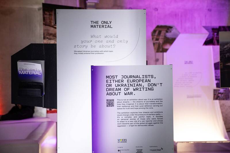 The Only Material. Arbeit und Träume ukrainischer Journalist:innen - Ausstellungseröffnung 