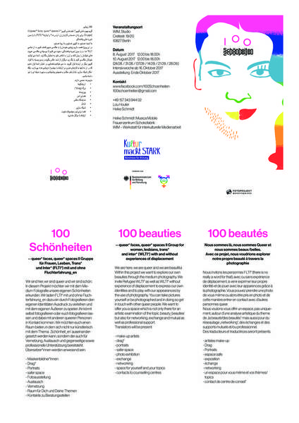 100 SCHÖNHEITEN - Fotoprojekt für Frauen*, Lesben, Trans* und Inter*