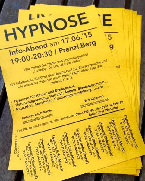 HYPNOSE - Infoabend im Prenzlauer Berg