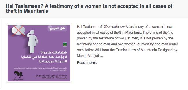 Diskursrunde im Koffer: Women in the Arab World: A glimpse into the legal struggle.