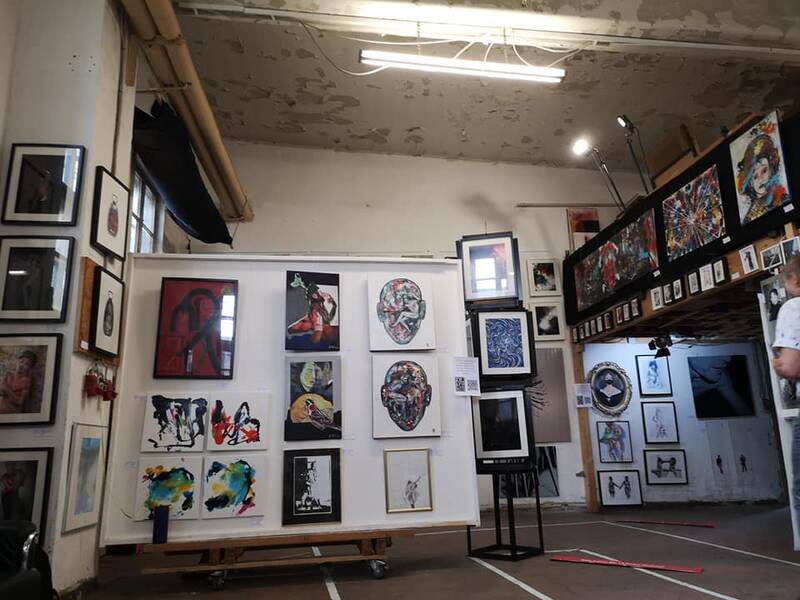 Kunstausstellung 40 Künstler Friedrichshain, Nähe Ostkreuz