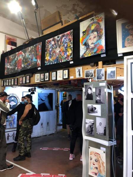 Kunstausstellung 40 Künstler Friedrichshain, Nähe Ostkreuz