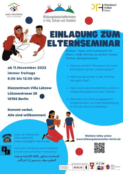 Elternseminar- Start am 11.11.22 kostenfrei!