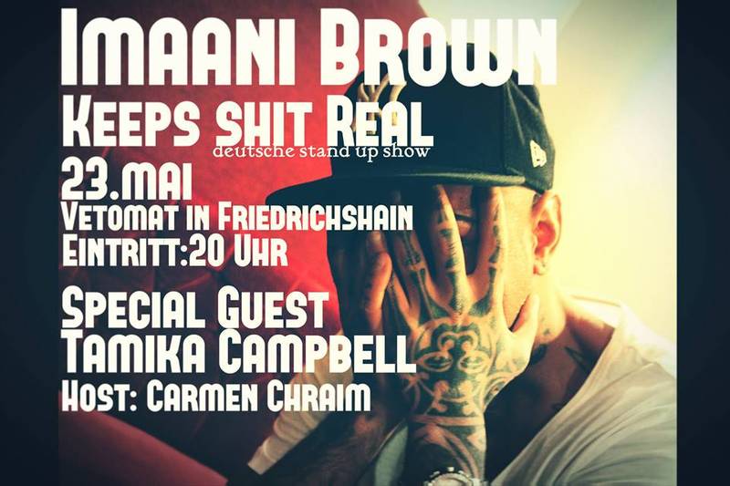 Imaani Brown Keeps Shit Real _ Preview Comedy Solo Show auf Deutsch