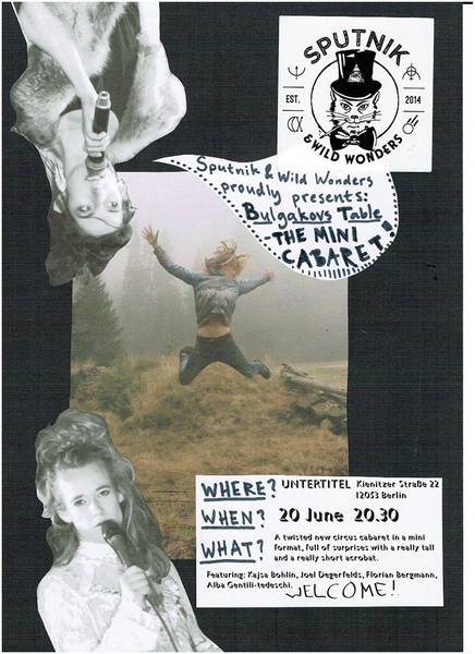 Saturday 20th June - Bulgakovs Table - THE MINI CABARET 