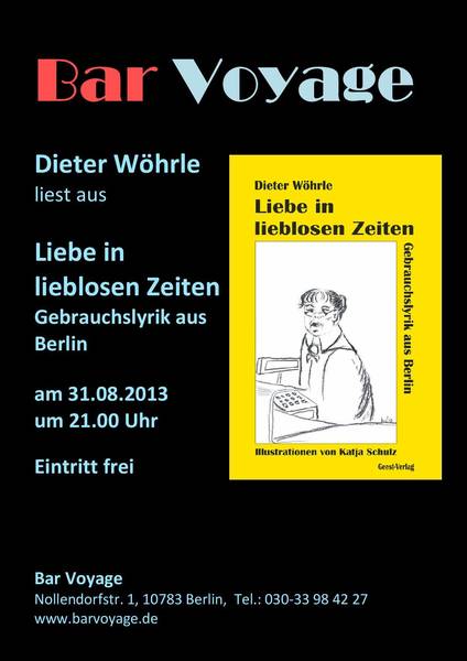 Dieter Wöhrle liest aus "Liebe in lieblosen Zeiten"