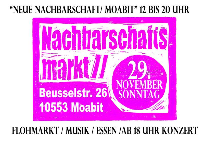 Nachbarschaftsmarkt: Flohmarkt, Essen, Musik