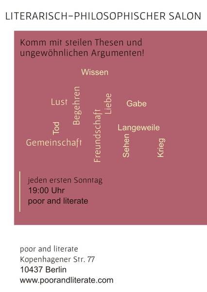 Literarisch-philosophischer Salon IV: GABE