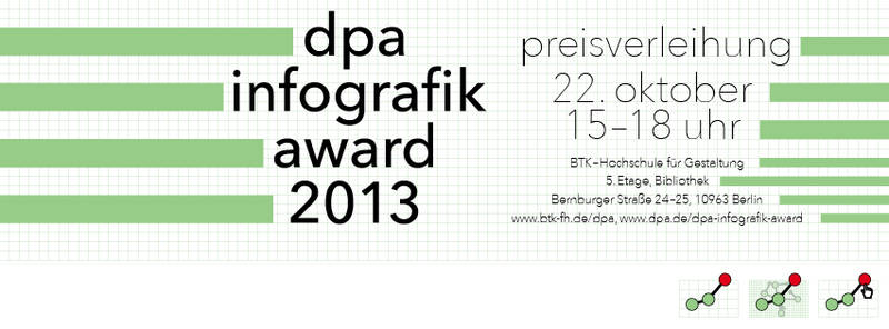 Preisverleihung des dpa infografik awards 2013