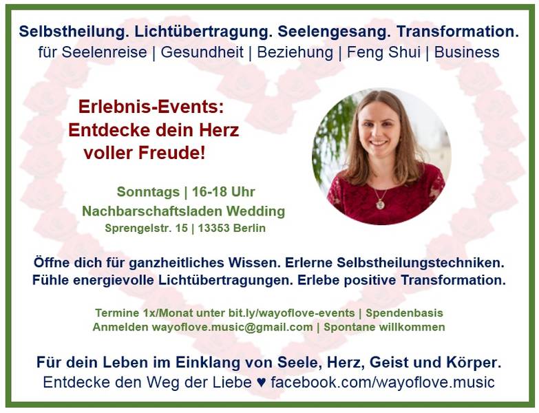 Erlebnis-Event ♥ Entdecke dein Herz voller Freude! • LIVE Seminar