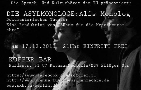 DIE ASYLMONOLOGE: ALIS MONOLOG