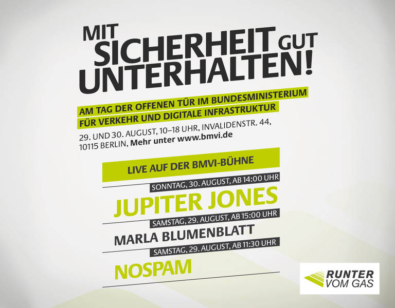 Jupiter Jones u.a. im Bundesministerium für Verkehr