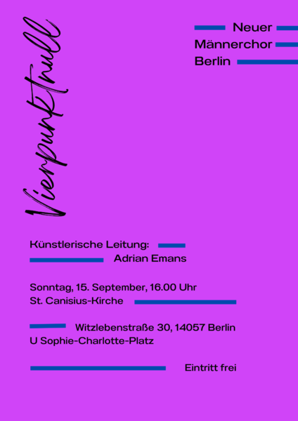 Neuer Männerchor Berlin: Vierpunktnull