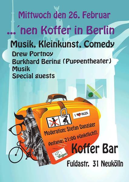 Live@ Koffer:  Nen Koffer in Berlin- Muse, magic and mirth.