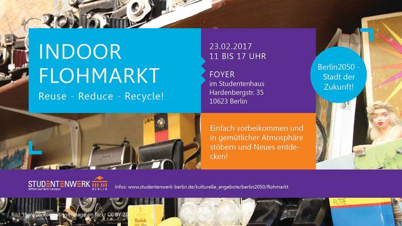 Indoor Flohmarkt zum bummeln, stöbern und einkaufen