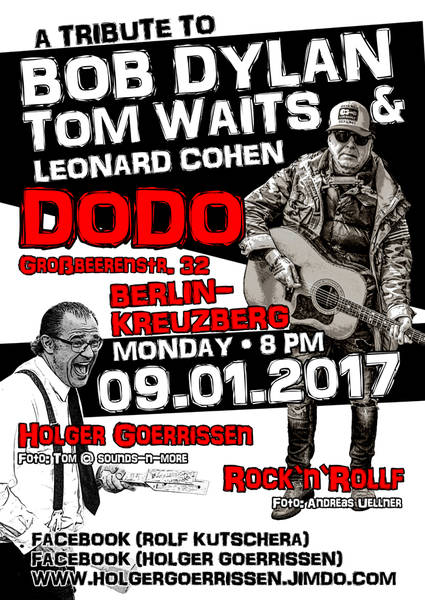 Bob Dylan, Tom Waits & Leonard Cohen-Tribute in Kreuzberg