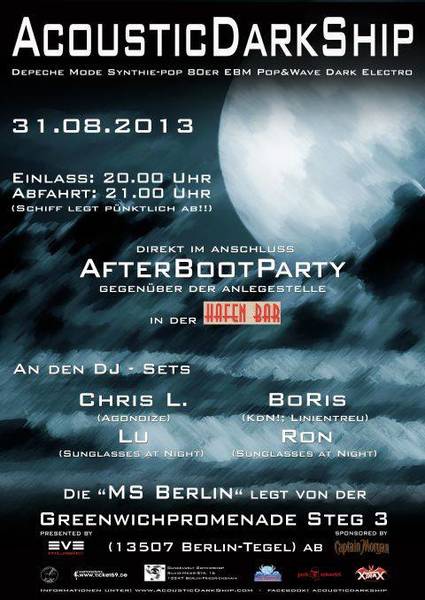 Das AcousticDarkShip schlägt wieder dunkle Wellen!
