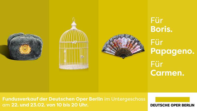 Opulent, filigran, bunt gefiedert oder grafisch angehaucht: Kostümverkauf „Best of Opera“ der Deutschen Oper Berlin in den Wilmersdorfer Arcaden 