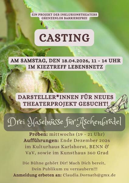 SchauspielerInnen gesucht