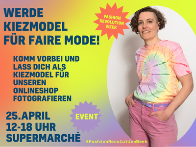 Kiezmodel-Fotoshooting zur Fashion Revolution Week