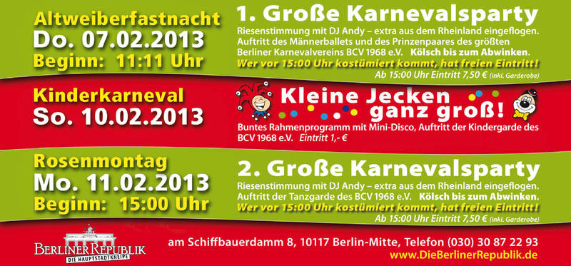 Kinderkarnerval in Berlin - Kleine Jecken ganz groß!