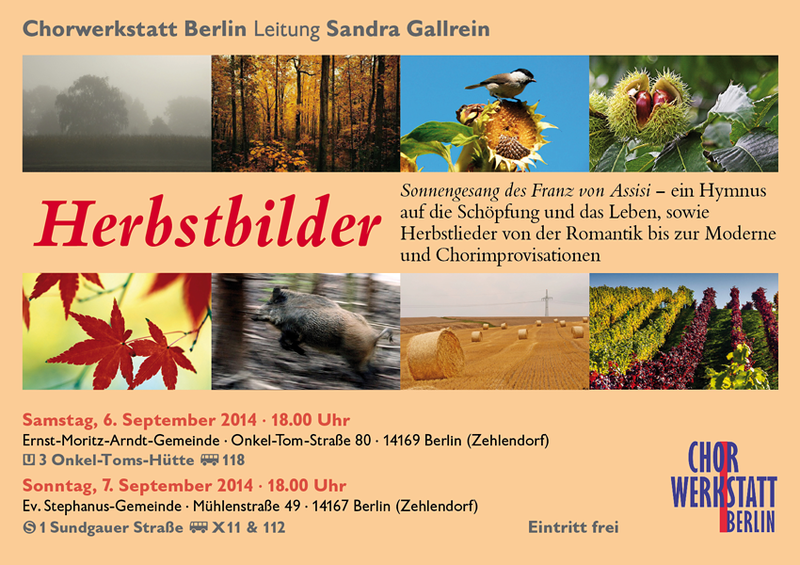 Chorkonzert 07.09.14 - Herbstbilder