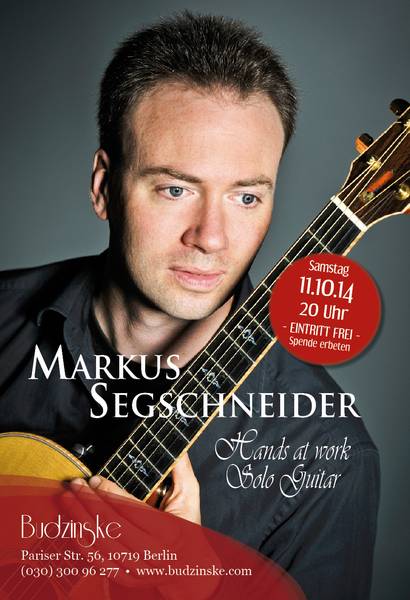 MARKUS SEGSCHNEIDER – Hands at work Solo Guitar
