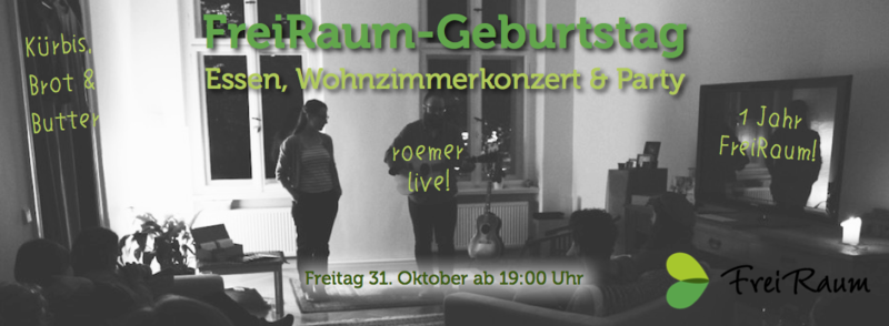 FreiRaum-Geburtstag: Wohnzimmerkonzert mit roemer & Party