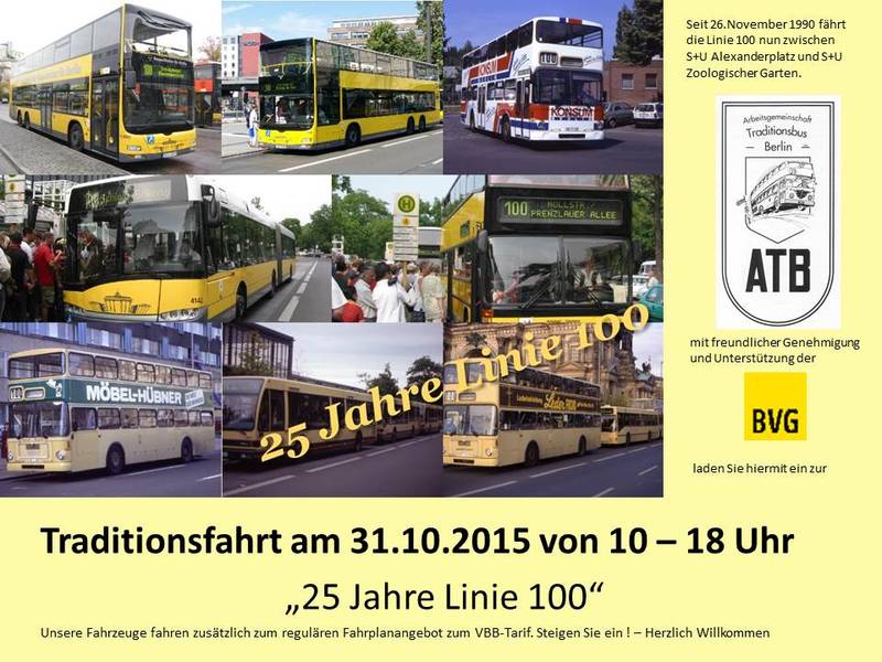 25 Jahre Linie 100 - Traditionsfahrt 