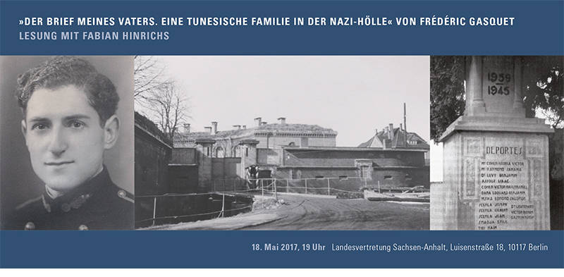 »Der Brief meines Vaters. Eine tunesische Familie in der Nazi-Hölle« von Frédéric Gasquet – Lesung mit Fabian Hinrichs