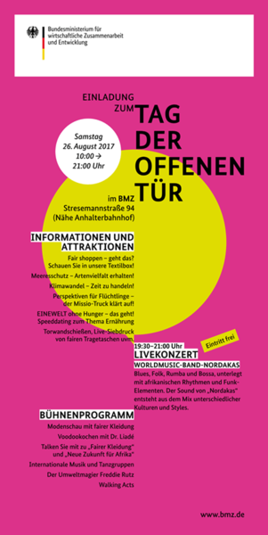 Tag der offenen Tür im BMZ in Berlin
