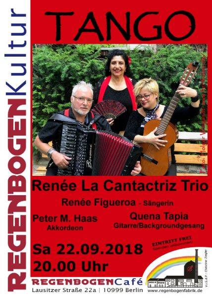 "Renée La Cantactriz Trio" - Konzert im RegenbogenCafé