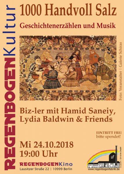 "1000 Handvoll Salz" - Ein Abend voller Geschichten im RegenbogenKino