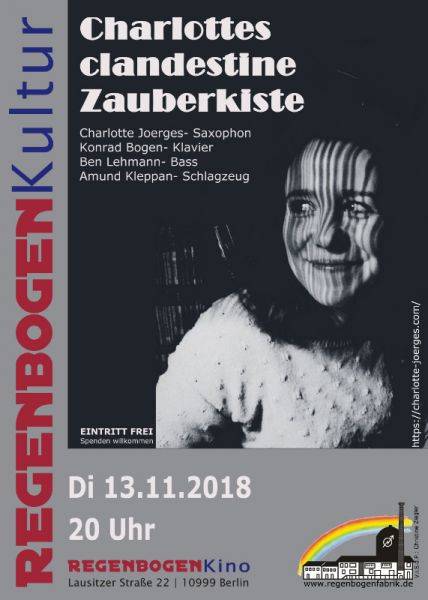 "Charlottes klandestine Zauberkiste" - Konzert im RegenbogenKino
