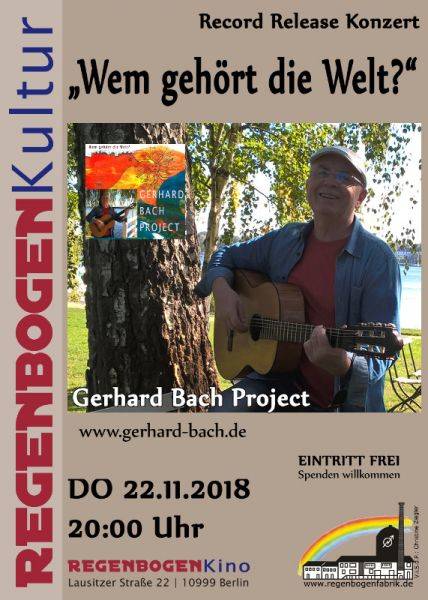 "Wem gehört die Welt?" - CD-Release Konzert im RegenbogenKino