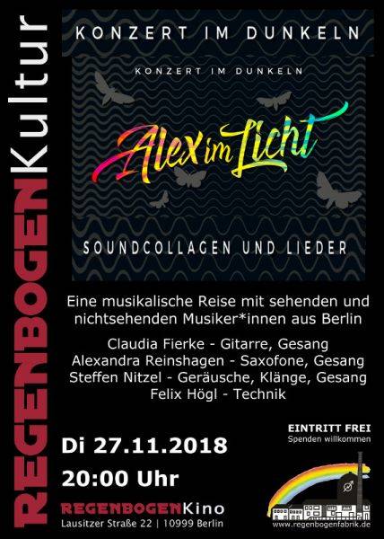 "Konzert im Dunkeln" im RegenbogenKino