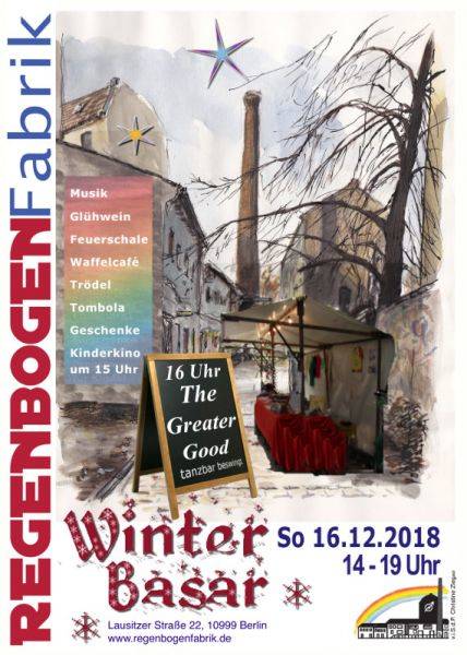"Winterbasar in der Regenbogenfabrik"