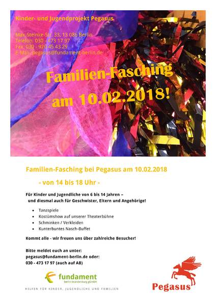 Pegasus Familien-Fasching