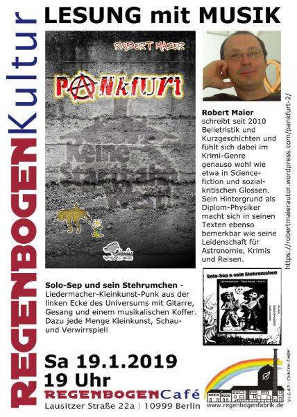 "Pankfurt" - Lesung mit Musik im RegenbogenCafé