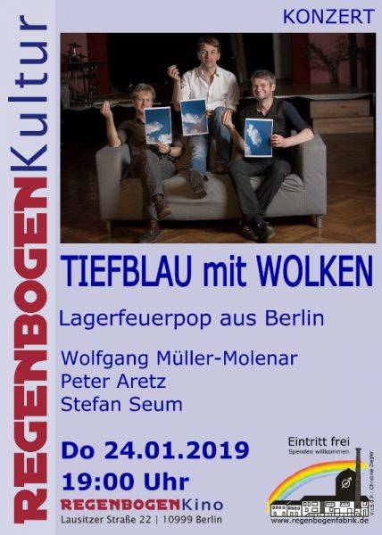 "Tiefblau mit Wolken Band" - Konzert im RegenbogenKino