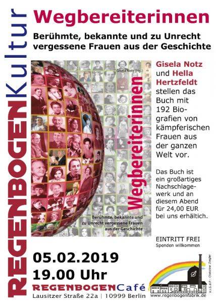 "Wegbereiterinnen" - Lesung im RegenbogenCafé