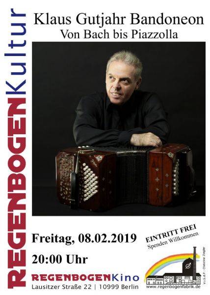"Von Bach bis Piazzolla" - Bandoneon-Konzert im RegenbogenKino
