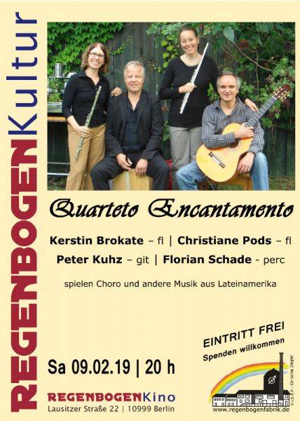 "Quarteto Encantamento" - Konzert im RegenbogenKino